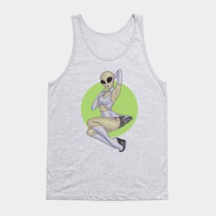 Unidentified Flying Babe Tank Top